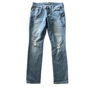 Old Navy women’s The Flirt distressed slim blue jeans